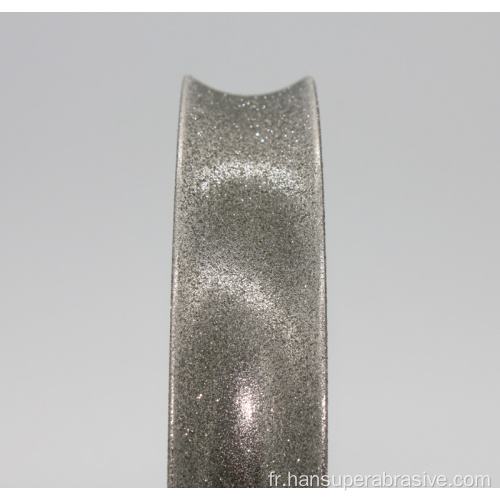 Roue de meulage du profil de sculpture de gravure à arc en revêtement en diamant
